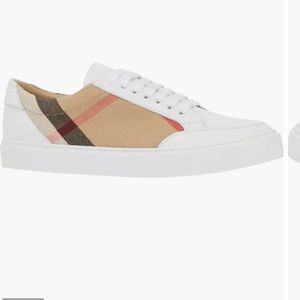 Burberry Salmand Check Leather Sneaker
